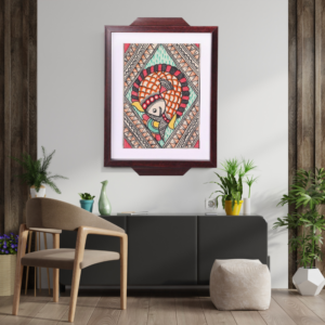 Madhubani Mayura Mandala Art Painting