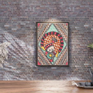 Madhubani Mayura Mandala Art Painting