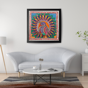 Madhubani Neel Kamal painting