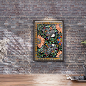 Madhubani Painting Fish Mandala
