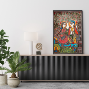 Madhubani Radha Krishna Painting