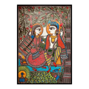 Madhubani Radha Krishna Painting