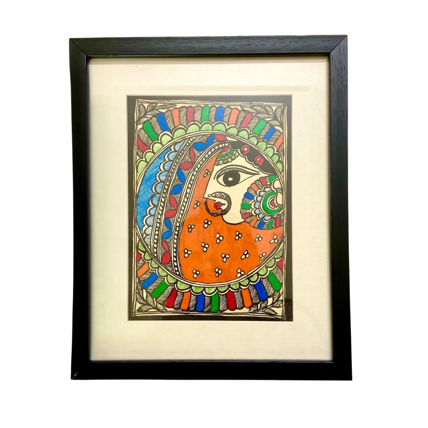 Madhubani beautiful Bride painting