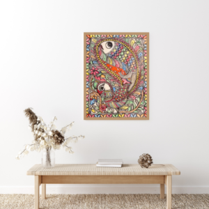 Madhubani Beautiful Painting (Large)