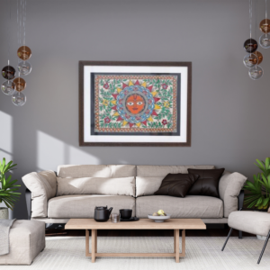 Madhubani beautiful surya painting