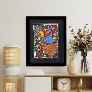 Madhubani Peacock Painting (REC)
