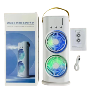 Portable Fan Double Ended Spray Fan Desk Fan with Cooler