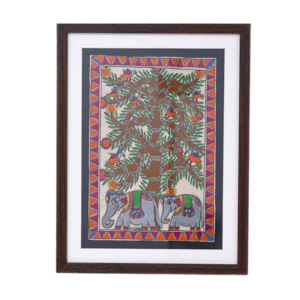 Sacred Elephant Madhubani Creation