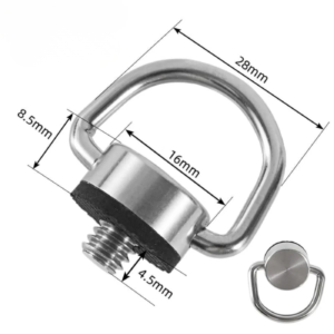 1/4″ D-Ring Screw for Action Cameras, DSLR & Camera Straps (2 pcs)