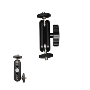 Universal Double Ball Head Magic Arm with 1/4″ Screw for Action Cameras, DSLR & Bike Mounts
